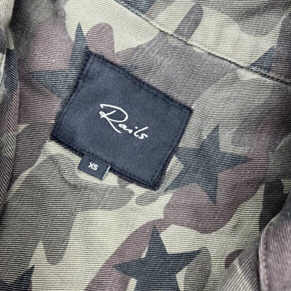 Rails Women's XS Hendrick Star Camo Shirt / Shacket - Picture 4 of 8